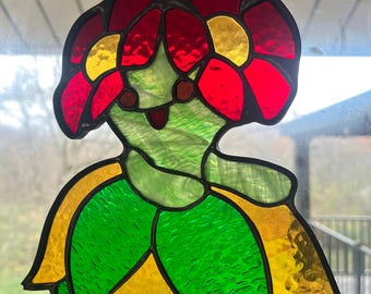 Stained Glass Bellossom Inspired Suncatcher