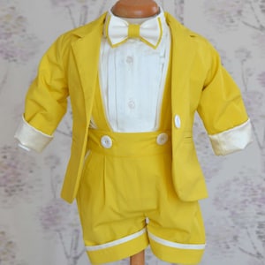 Christening Boy Suit, Baptism Boy Suit, Formal Boy Suit, Blessing outfit, Wedding Boy Outfit, Ceremony Boy Suit, Summer Ring Bearer Outfit