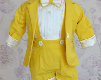 Christening Boy Suit, Baptism Boy Suit, Formal Boy Suit, Blessing outfit, Wedding Boy Outfit, Ceremony Boy Suit, Summer Ring Bearer Outfit