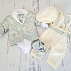 Christening Boy Suit, Baptism Boy Suit, Formal Boy Suit, Blessing outfit, Wedding Boy Outfit, Ceremony Boy Suit, Luxury Ring Bearer Outfit