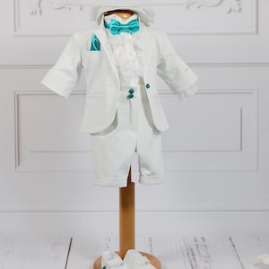 Christening Boy Suit, Baptism Boy Suit, Formal Boy Suit, Blessing outfit, Wedding Boy Outfit, Ceremony Boy Suit, Elegant Ring Bearer Outfit