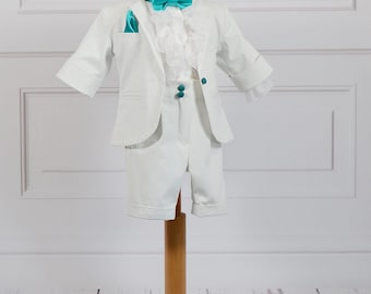 Christening Boy Suit, Baptism Boy Suit, Formal Boy Suit, Blessing outfit, Wedding Boy Outfit, Ceremony Boy Suit, Elegant Ring Bearer Outfit