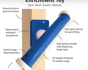 Spin-n-Snack™ Enrichment Activity | Outdoor Potbelly Pig Toy | Piggy Fun