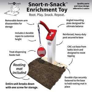Snort-n-Snack™ : Pot Belly Pig Enrichment Activity | Indoor Piggy Toy