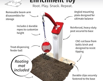 Snort-n-Snack™ : Pot Belly Pig Enrichment Activity | Indoor Piggy Toy