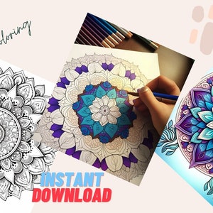 25 Unique Mandala Coloring Pages for Adults & Kids (PDF)