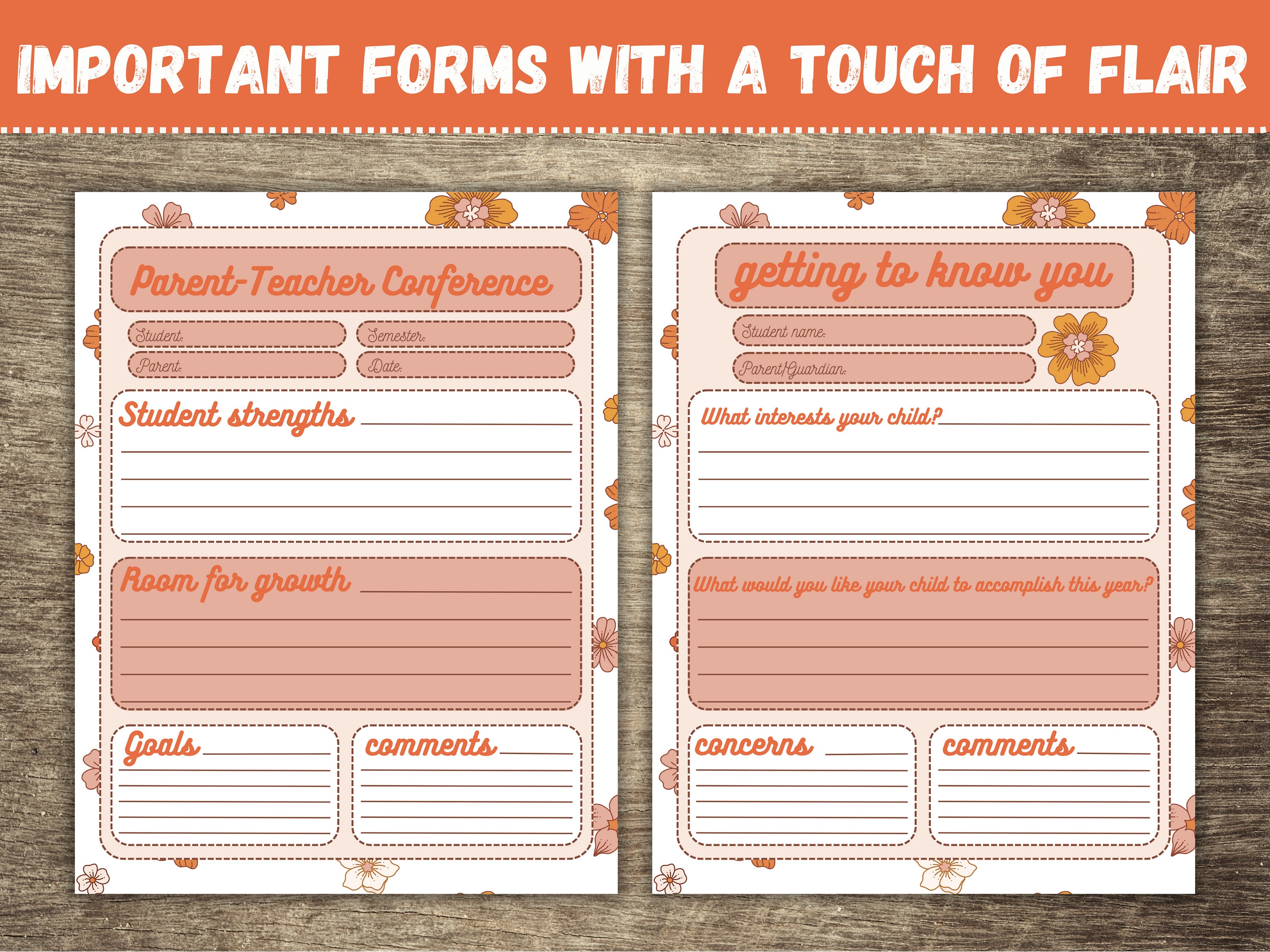 Editable Teacher Templates Academic Planner Prints Teacher - Etsy