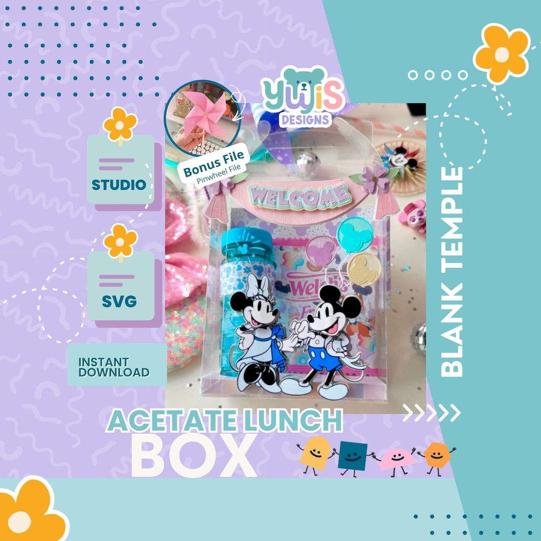 Lunch Box SVG Template: Customizable Gift Box (digital Download) - Etsy