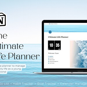 Ultimate Notion Planner: Digital Template for Productivity and Organization, Notion Dashboard and Template