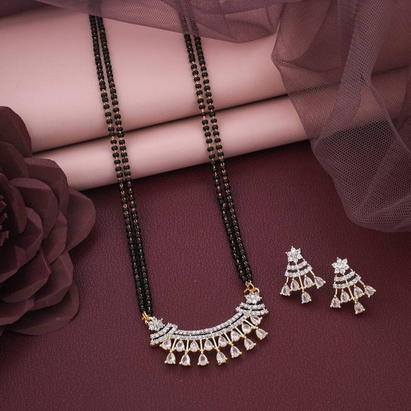 Beautiful bridle Mangalsutra Black bead Mangalsutra Indian Jewelry For Women And Girl Wedding Jewelry Set