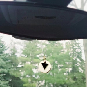 Triangle Essential Oil Car Diffuser, Reusable Aromatherapy Air Freshener, Wood Diffuser, Choose Scent, EcoFriendly Alternative by ECOdiffuse