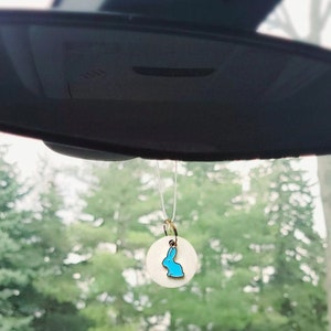 Bunny Essential Oil Car Diffuser, Reusable Aromatherapy Air Freshener, Wood Diffuser, Choose Scent, Eco-Friendly Alternative by ECOdiffuse