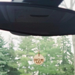 Cat Nose Essential Oil Car Diffuser, Reusable Aromatherapy Air Freshener, Wood Burned, Choose Scent, EcoFriendly Alternative by ECOdiffuse