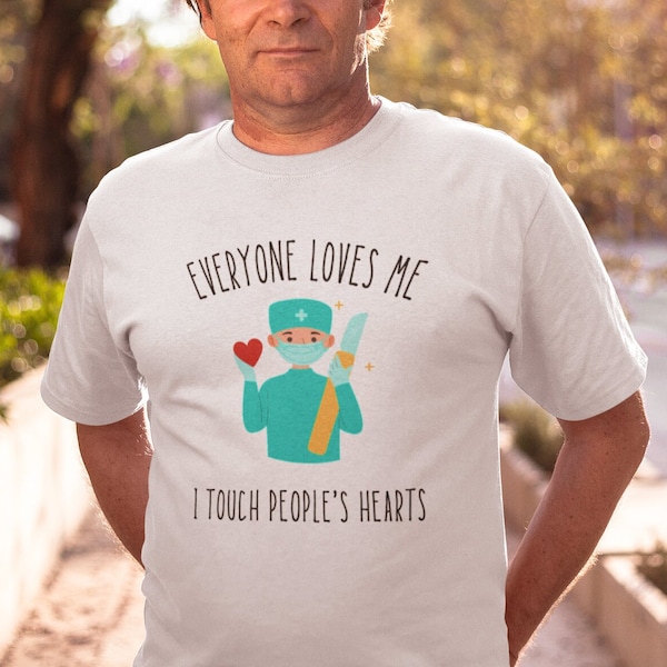 T-shirt de chirurgien | Chemise cardiothoracique | Cadeau chirurgien cardiaque | Chemise mignonne de chirurgien de coeur | Cadeaux médicaux Punny | Unisexe - T-shirt pour homme et femme
