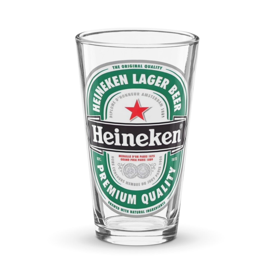 Heineken Shaker Pint Glass Etsy