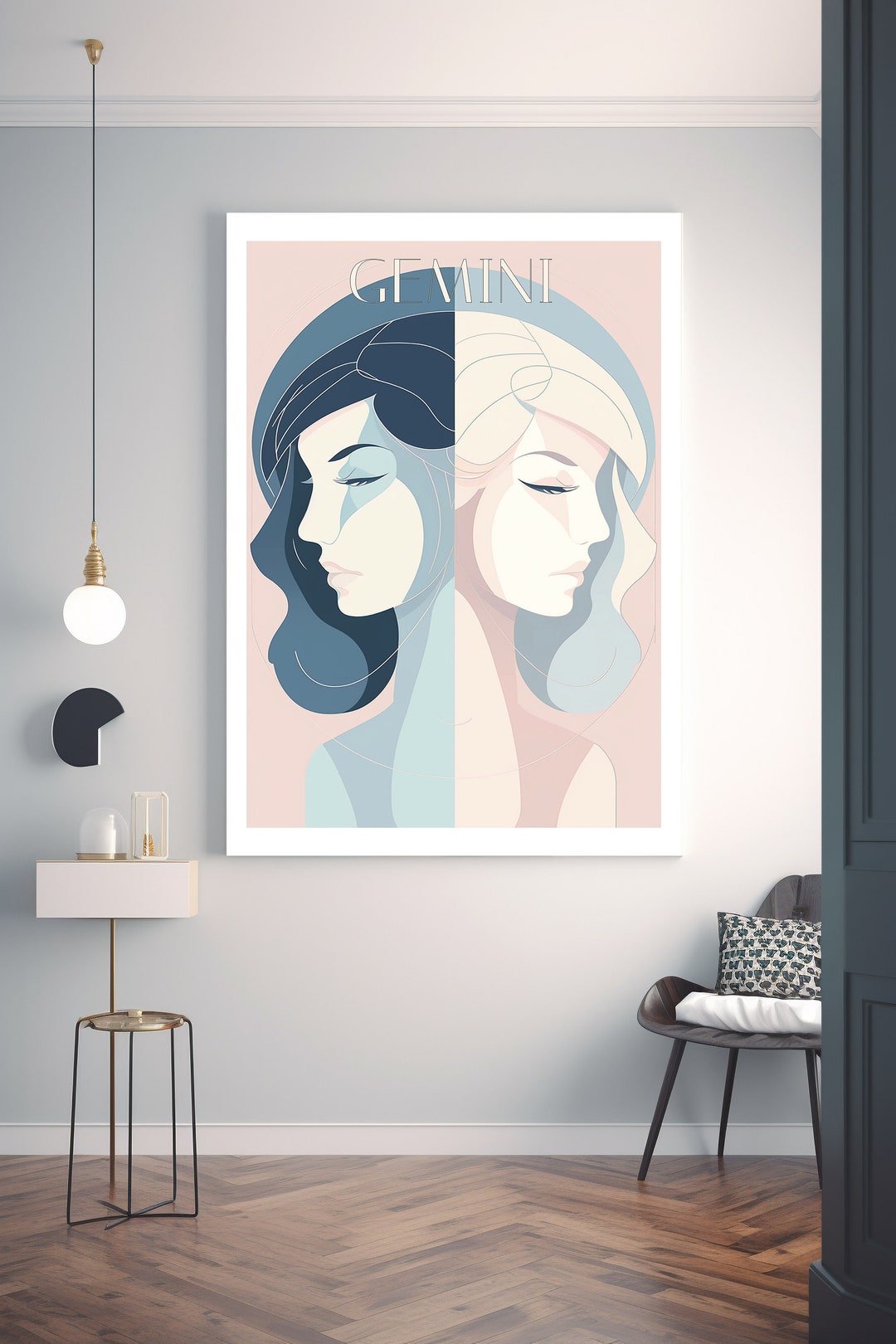 Wall Art Gemini Zodiac Poster Printable Gemini Art Gemini Gift - Etsy