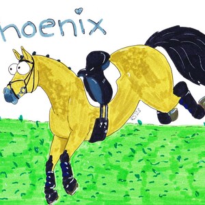 Personalised Equine Cartoon