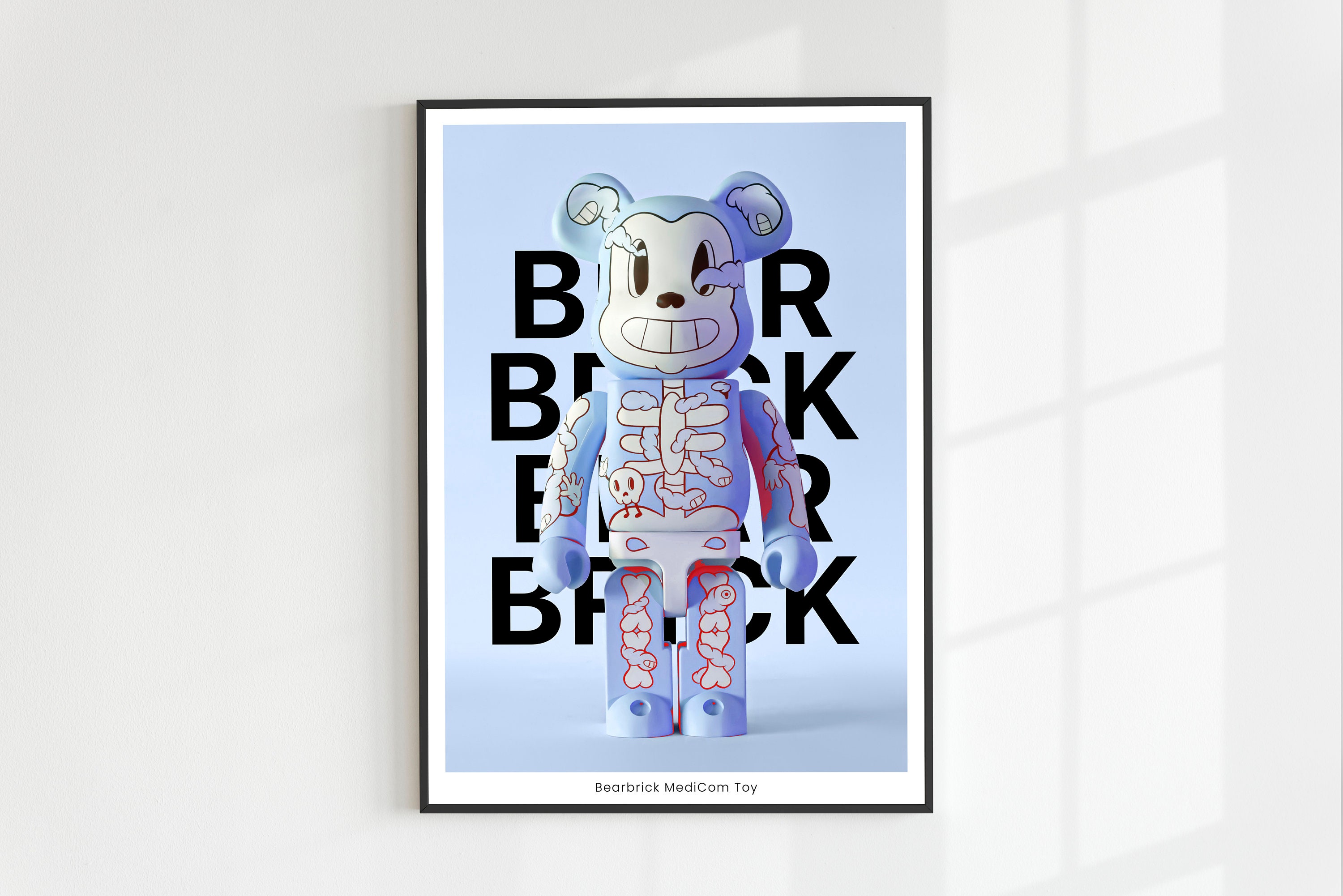 Bearbrick Collage Square  Mini canvas art, Pop art drawing