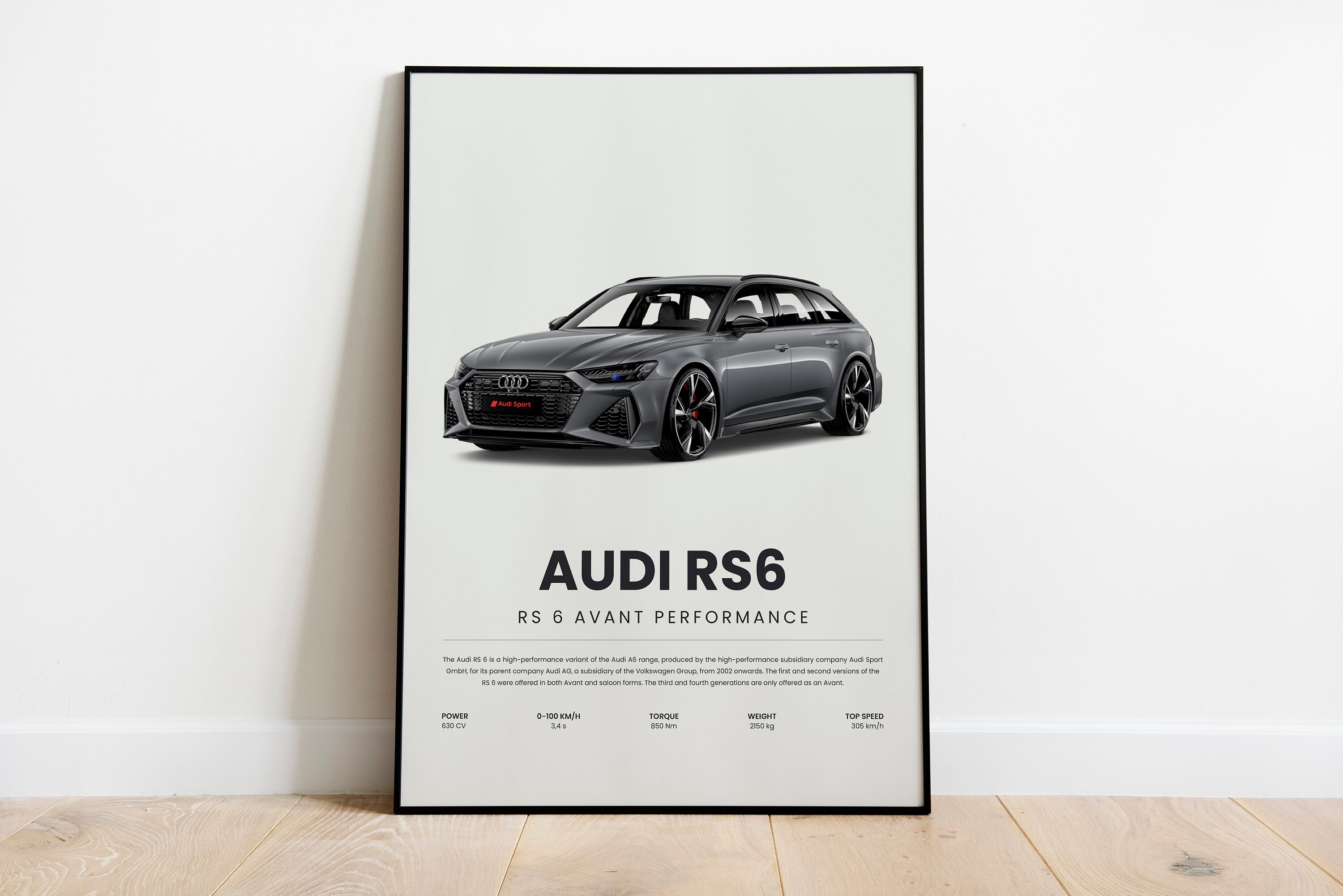 Audi RS6 Poster Wall Art for Kids Boys Room Decor Children - Etsy