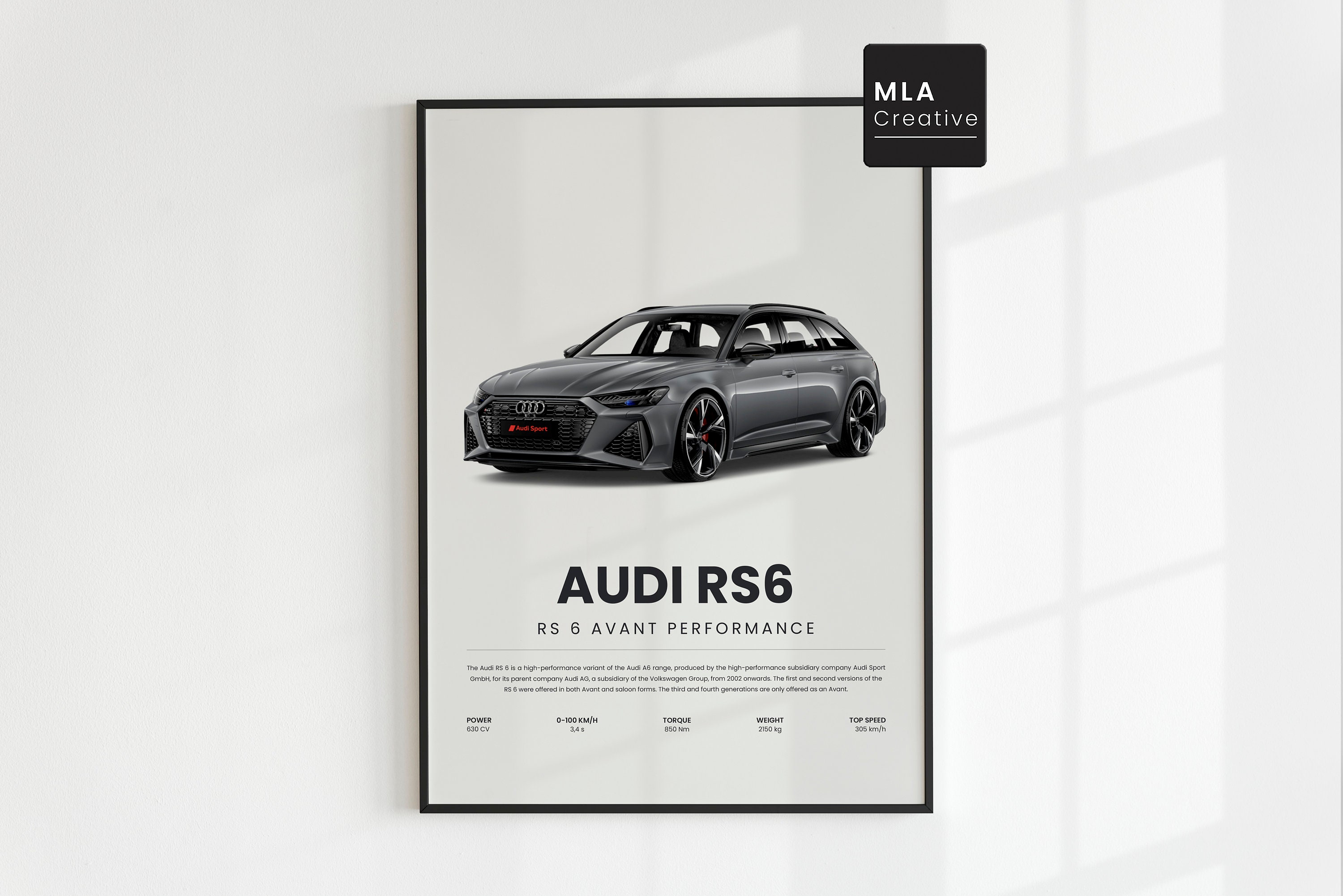 Audi RS6 Poster Wall Art for Kids Boys Room Decor Children - Etsy