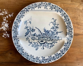 LONGWY asparagus plate - Louis XVI style