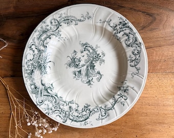 Bandeja redonda para servir GIEN - Decoración Watteau