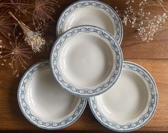 SALINS semi-deep plates - Récamier pattern