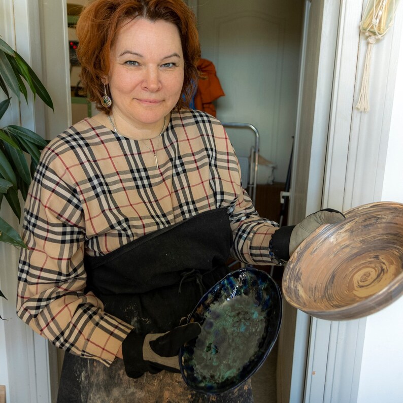 Handcrafted Clay Mug Artisanal Ceramics for Rustic Tableware Unique White and Turquoise Blue