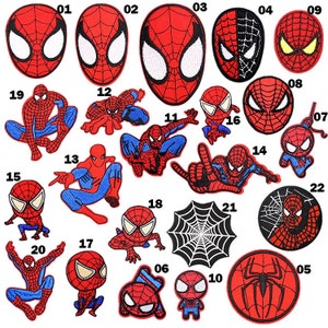 Spiderman Iron on Patches Cute Spiderman Patch Embroidered Badge appliqué