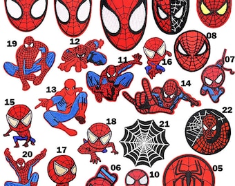 Spiderman Iron on Patches Cute Spiderman Patch Embroidered Badge appliqué