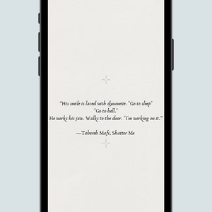 Shatter Me IPhone Wallpaper Quotes