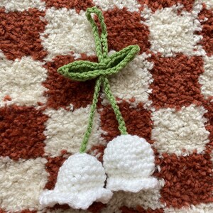 Crochet Lily of the Valley Car Hanger