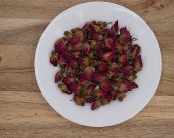 Dried Red Rose Buds: Fragrant Herbal Tea Blend, DIY Crafts