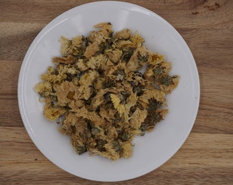 Flores de crisantemo secas: té, cocina, infusión