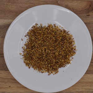 Dried Osmanthus Flower - Fragrant Floral Infusion | Handpicked Osmanthus Tea Blend |  Olea fragrans | Organic Dried Herb Edible Medicina