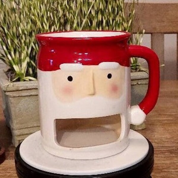 Santa Claus Mug, Santa Claus Mug with Cookie Holder, Santa Claus Decoration, Coffee Mug, Hot Chocolate Mug, Santa Mug, Santa Coffee Mug