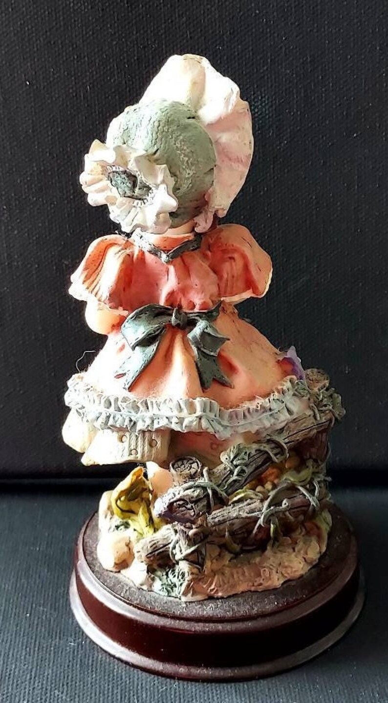 VINTAGE FIGURINE Meerchi Farm Girl Figurine Porcelain Etsy