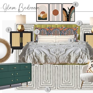 Custom Interior Design | Online Interior Design Service |e-design|Custom Design |Interior Design| Virtual Design |Bedroom Design|Boho