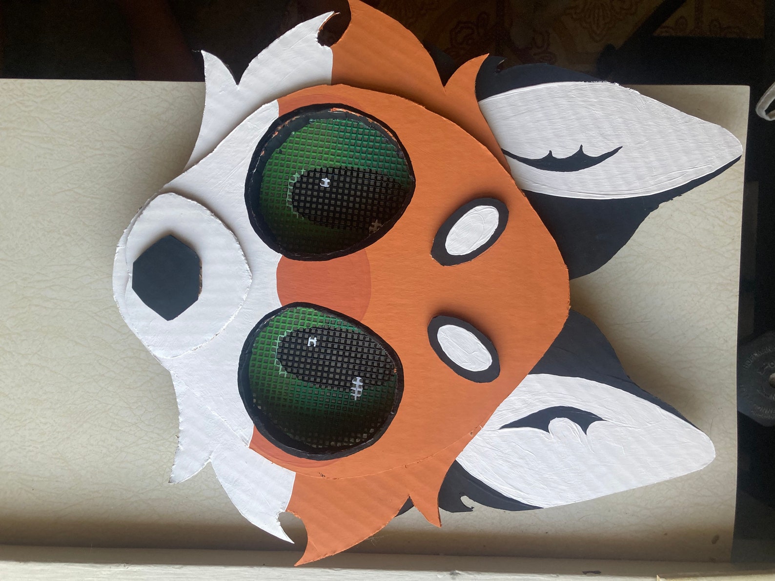 Cardboard Furry Therian Mask FOLLOW ME EYES Etsy Cardboard Furry Therian Mask FOLLOW ME EYES Etsy