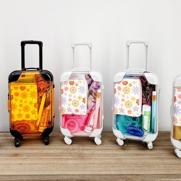 Girls Mini Luggage Gift Set Birthday Gifts Party Favors Mini Suitcase party favor Holiday Gifts School backpack necessity Easter Mothers day