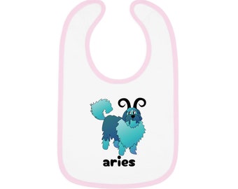 ARIES Baby Contrast Trim Jersey Bib