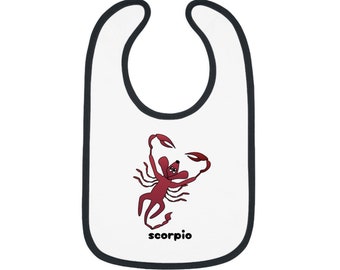 SCORPIO Baby Contrast Trim Jersey Bib