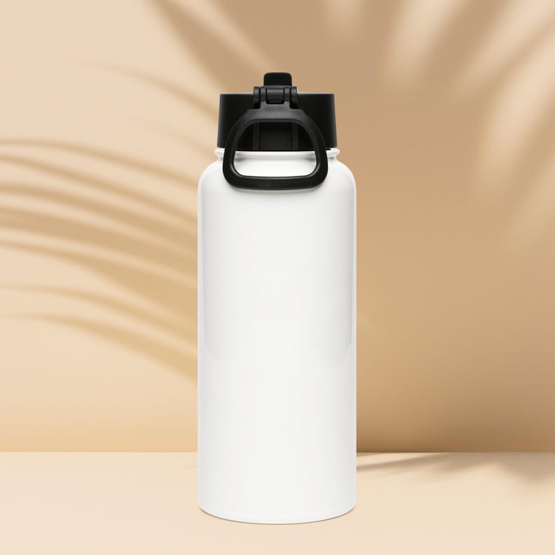 Messy Is Allowed Water Bottle, 32 oz Stainless Steel Bottle with Straw Lid, Muddy Stilettos Gym Bottle, Gift for Her