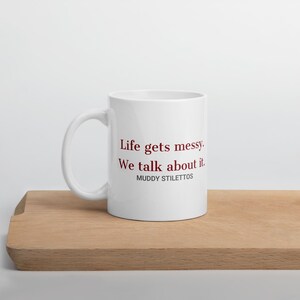 White glossy mug
