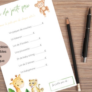 Fair price game for baby shower