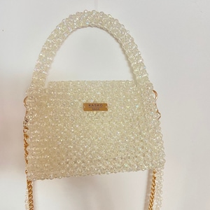 Handmade Crystal Beaded Bag: Elegant Evening Purse