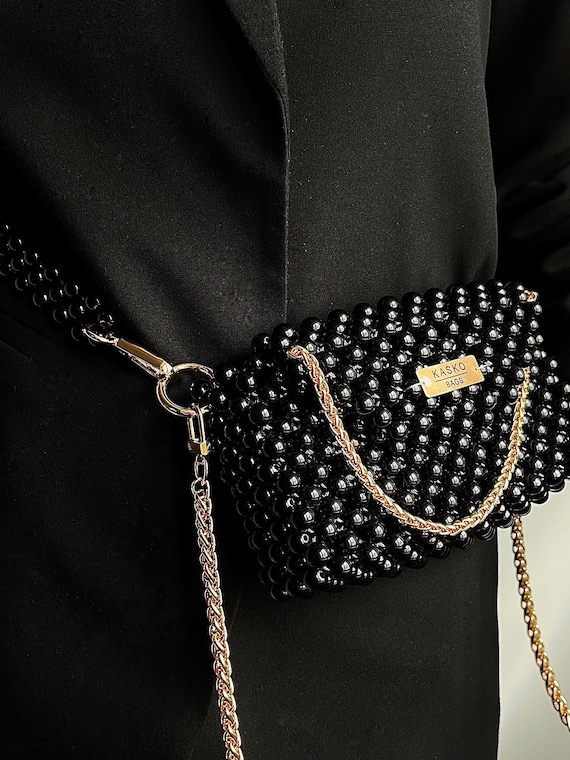 Beaded belt bag hotsell