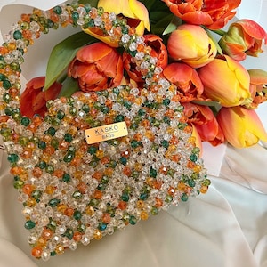 Handmade Crystal Beaded Bag: Luxury Evening Purse