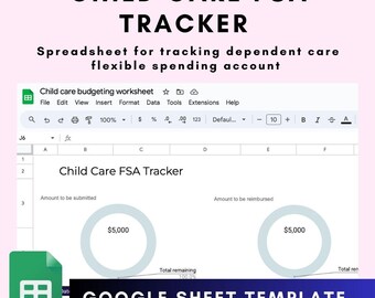 Feuille de calcul ChildCare FSA Tracker