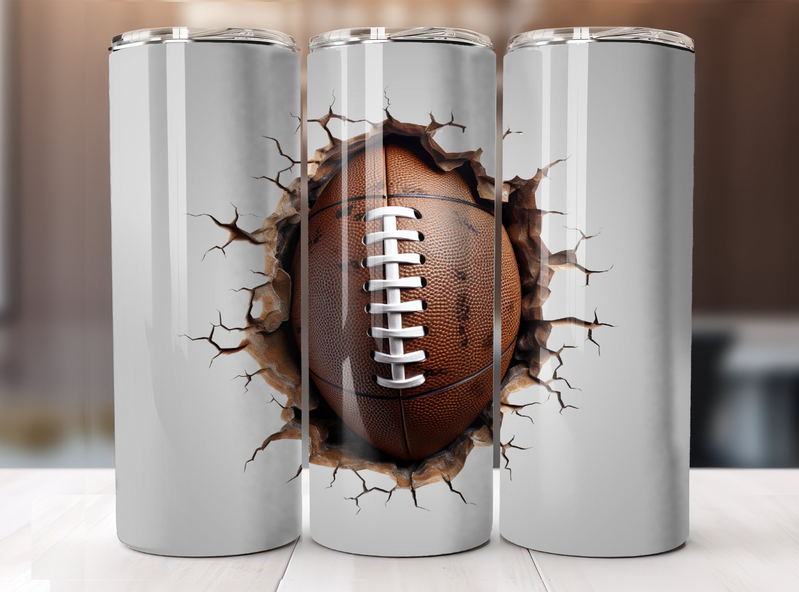 Custom Football Tumbler – TheGlitterPress